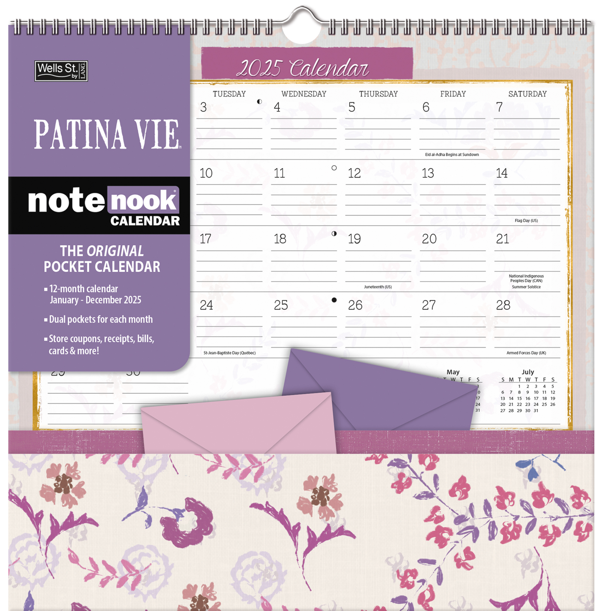 Patina Vie Pocket Note Nook Kalender 2025