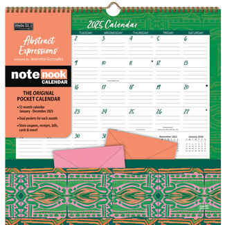 Expressions abstraites Note de poche Calendrier Nook 2025