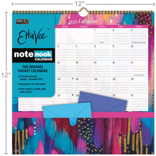 Ettavee Pocket Note Nook Calendar 2025