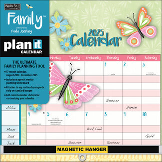 Calendario de pared Family Plan-It (agosto 2024 - diciembre 2025)