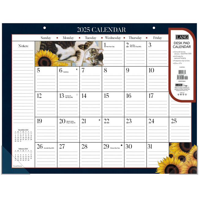 American Cat Calendario de escritorio 2025