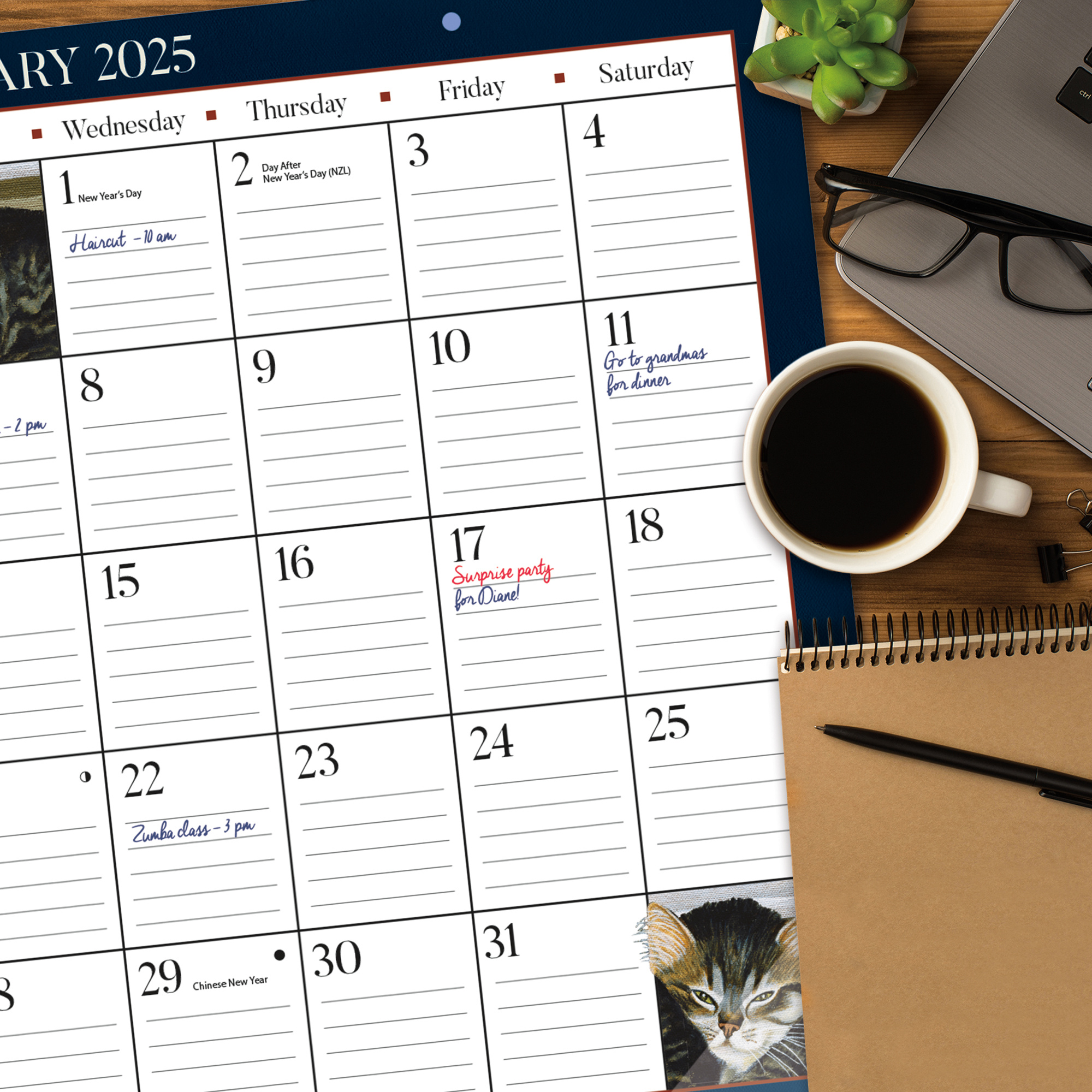 Lang Desk Calendar 2025 