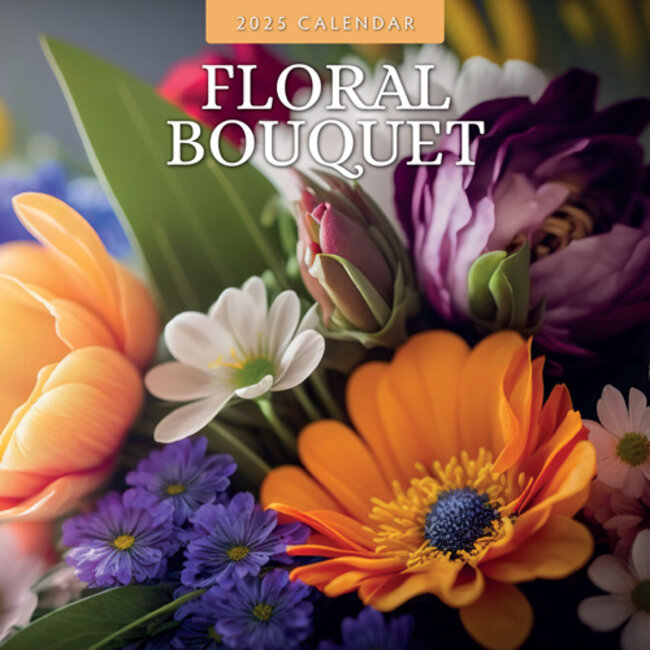 Calendario bouquet floreale 2025