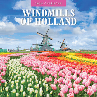 Red Robin Molinos de viento de Holanda Calendario 2025