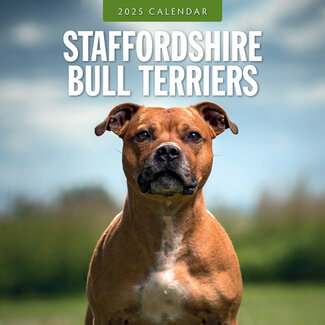 Red Robin Staffordshire Bull Terrier Calendario 2025