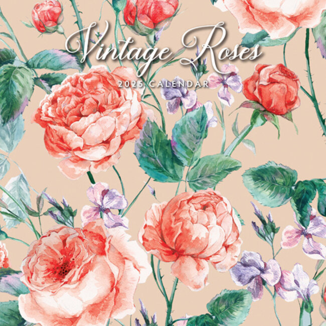 Calendario Vintage Roses 2025