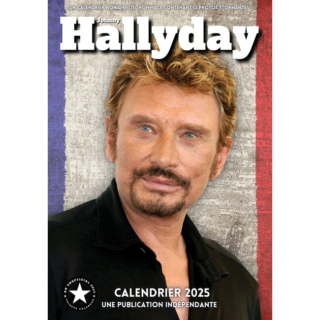 Calendrier Johnny Hallyday 2025 A3