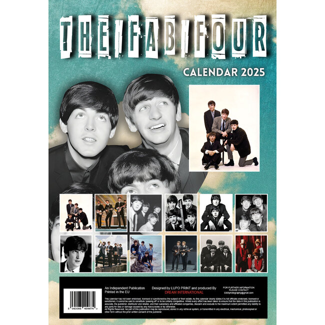 Buying The Beatles Calendar 2025 A3? Order online Kalenderwinkel.nl