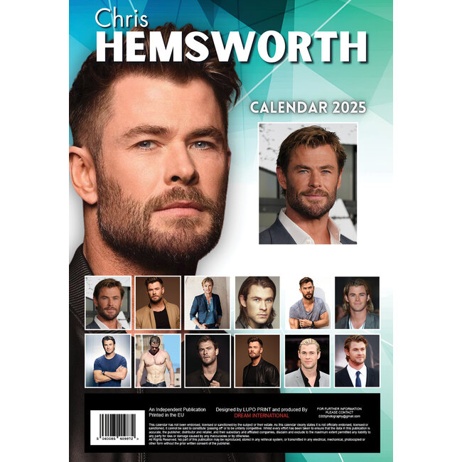 Acheter le calendrier Chris Hemsworth 2025 A3 ? Rapide et facile en