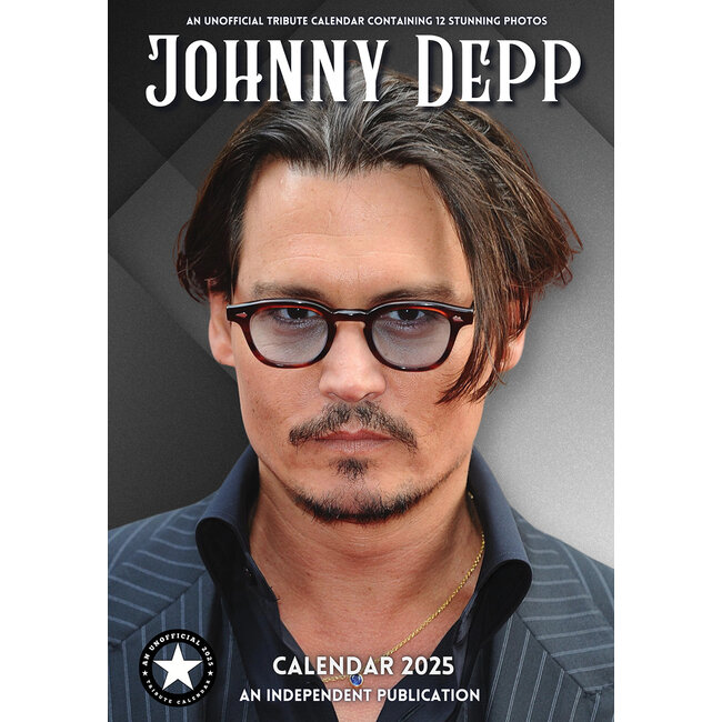 Calendario Johnny Depp 2025 A3