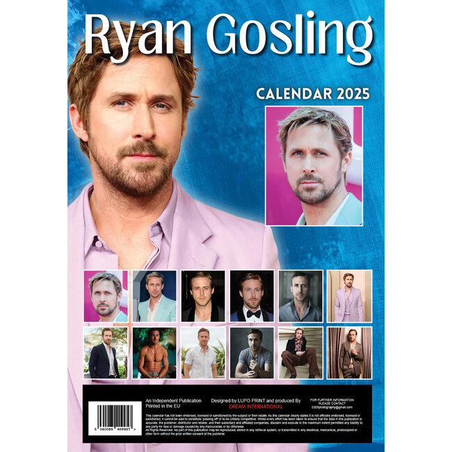 Ryan Gosling Kalender 2025 A3 Kopen? Eenvoudig en snel online