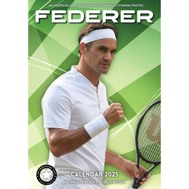 Roger Federer Calendar 2025 A3