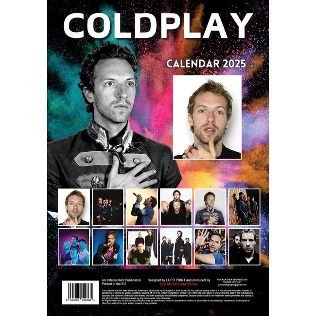 Chris Martin Kalender 2025 A3 Kopen? Bestel eenvoudig en snel Online