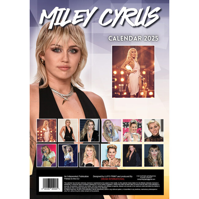 Buy Miley Cyrus Calendar 2025 A3? Order online quickly and easily