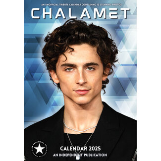 Dream Chalamet Calendar 2025 A3