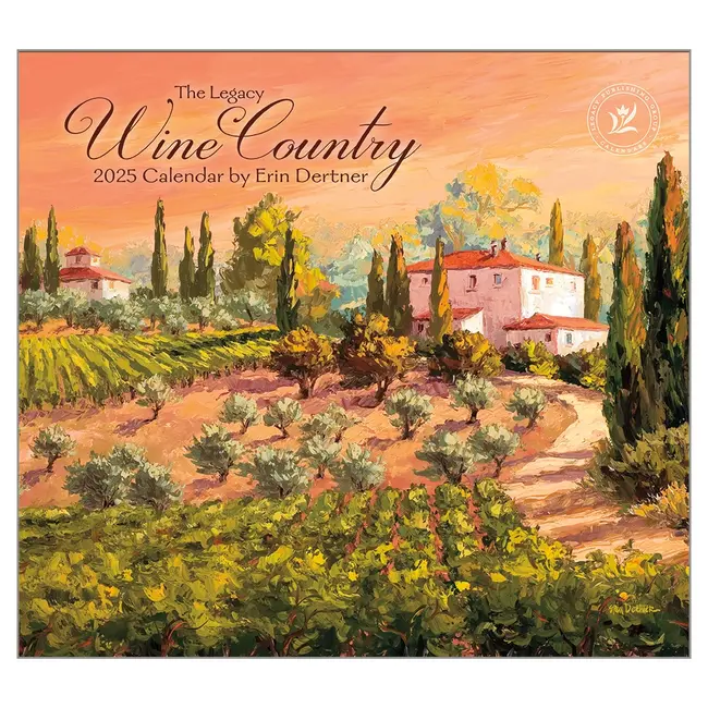 Wine Country Kalender 2025 Legacy Art Work van Erin Dertner