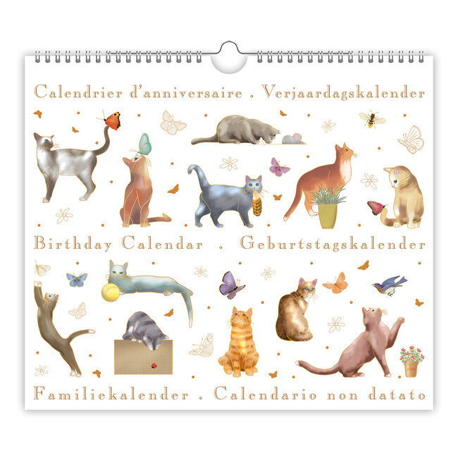 Quire Verjaardagskalender Katten