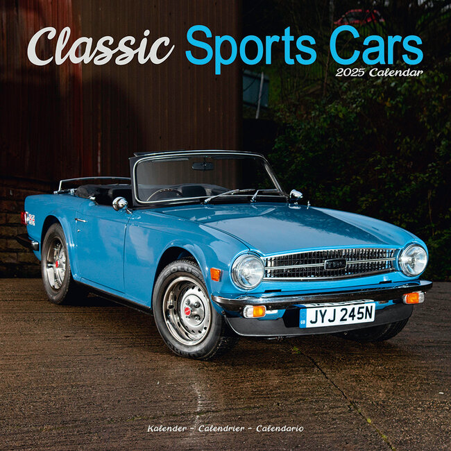 Classic Sports Cars Calendar 2025