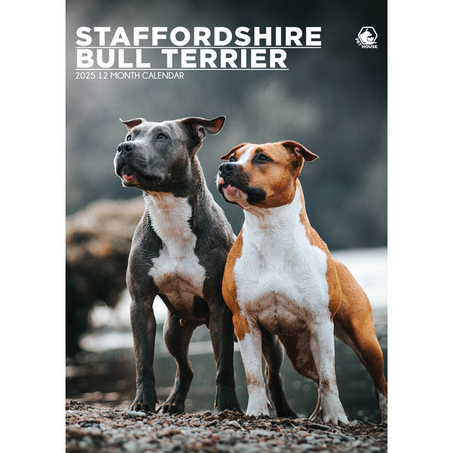 Staffordshire Bull Terrier A3 Calendar 2025