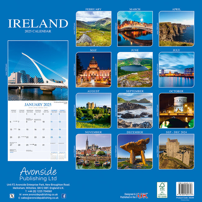 Ierland - Ireland Kalender 2025 Kopen?  Bestel eenvoudig online 