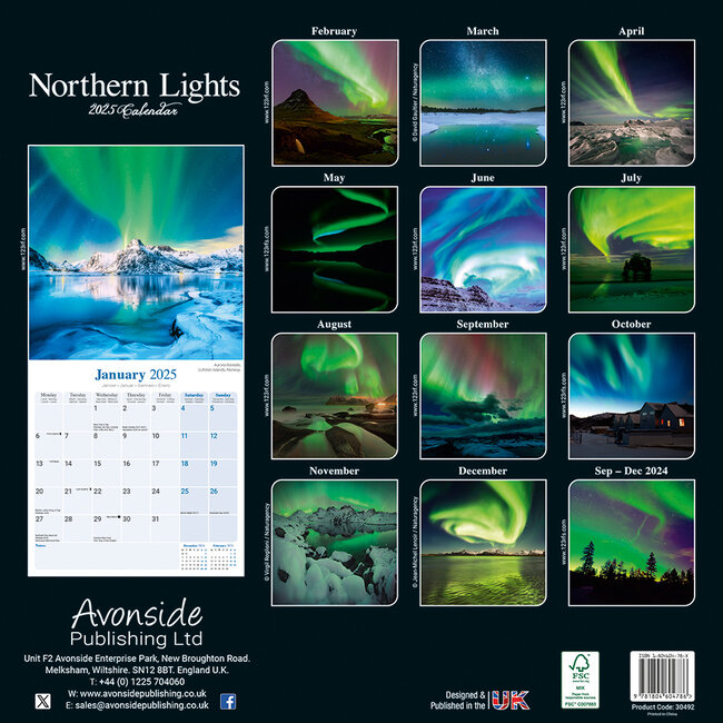 Buying Northern Lights Calendar 2025 simply order online