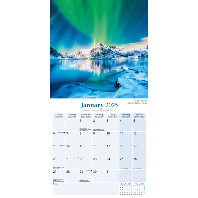 Buying Northern Lights Calendar 2025 simply order online