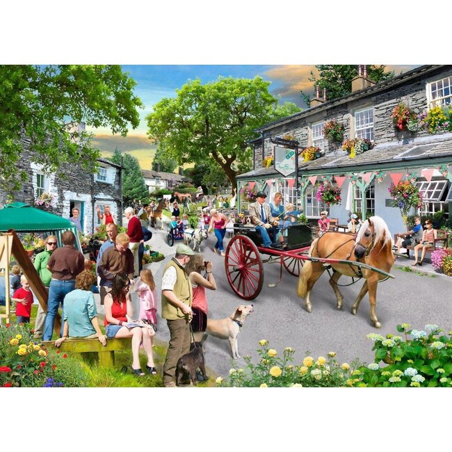 The House of Puzzles Pony Parade Puzzle 500 XL Pieces