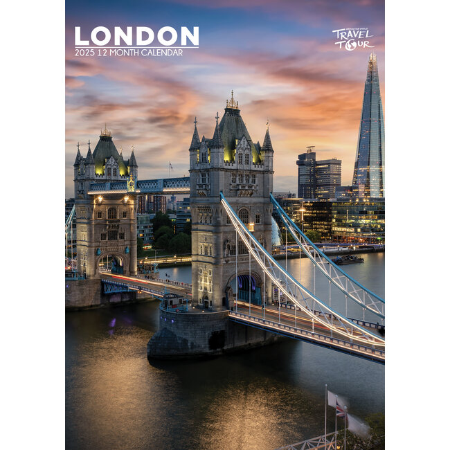 Calendario A3 Londra 2025