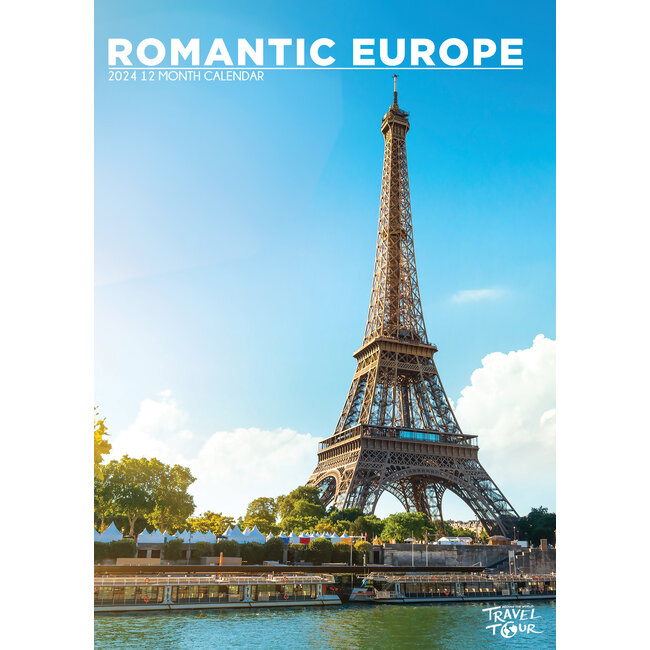 Calendario A3 Europa romantica 2025