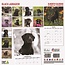 Calendario nero del Labrador Retriever 2025