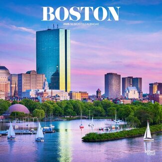 Browntrout Boston Calendar 2025