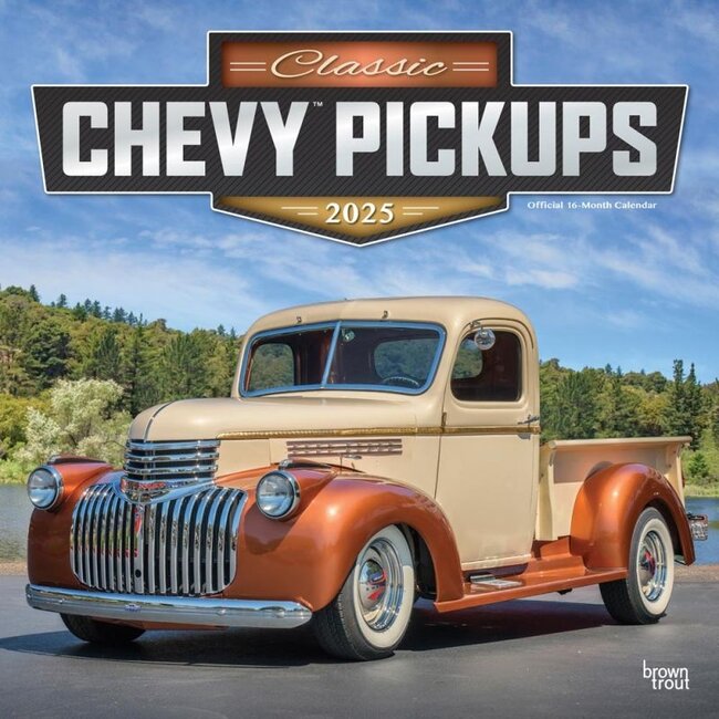Browntrout Classic Chevy Pickups Calendar 2025