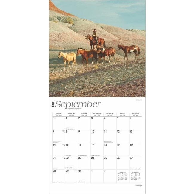 el Calendario de los Cowboys 2025? Fácil, seguro y rápido en línea Kalenderwinkel.nl
