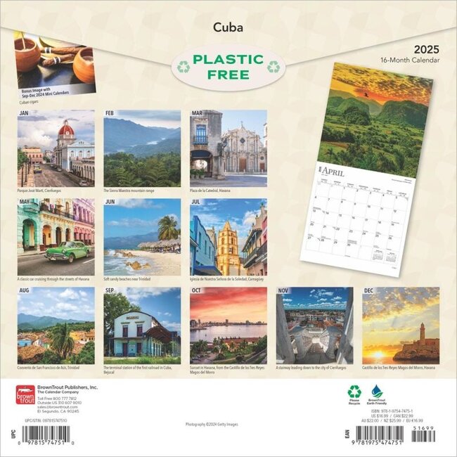 Buying Cuba Calendar 2025? Easy, safe and fast online - Kalenderwinkel.nl