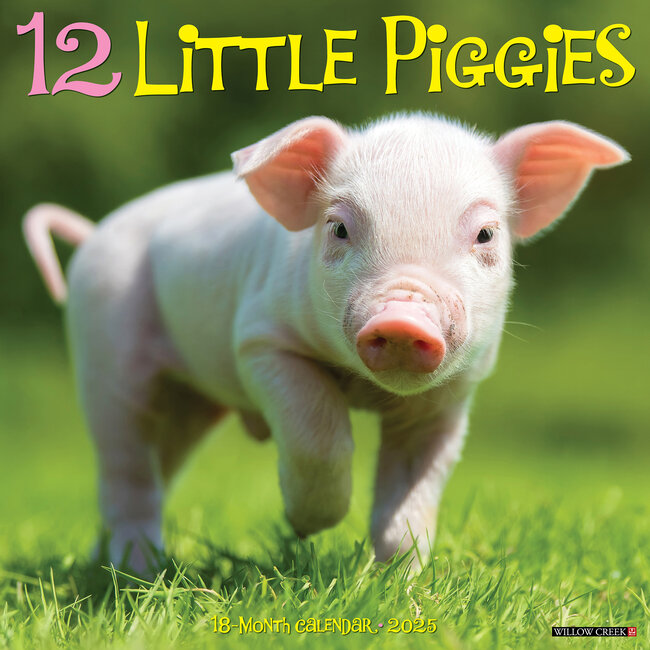 12 Little Piggies Calendar 2025