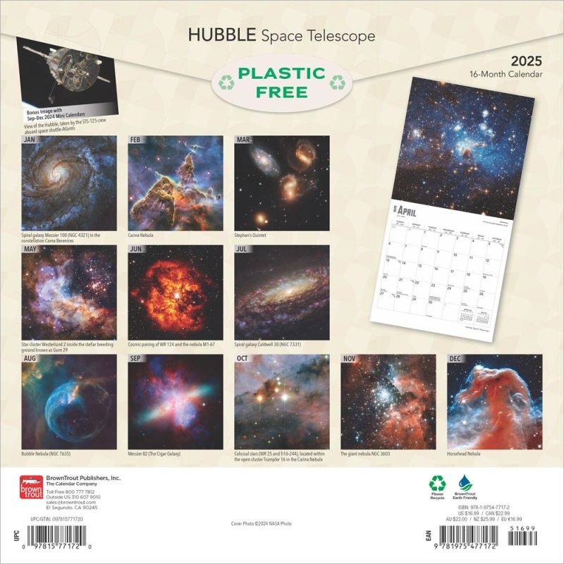 Buying Hubble Space Telescope Calendar 2025? Simply online