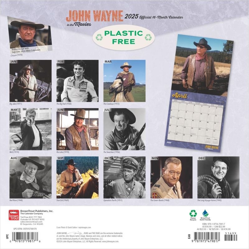 John Wayne Kalender 2025 Kopen? Bestel eenvoudig en snel online