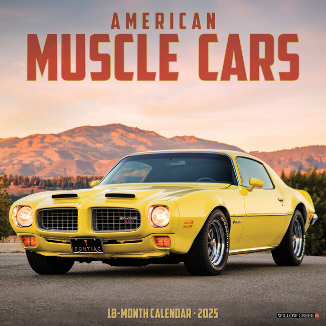 Willow Creek American Muscle Cars Calendar 2025