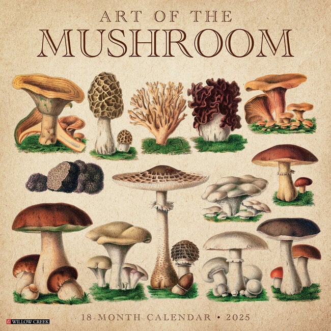 The Art of the Mushroom Calendar 2025