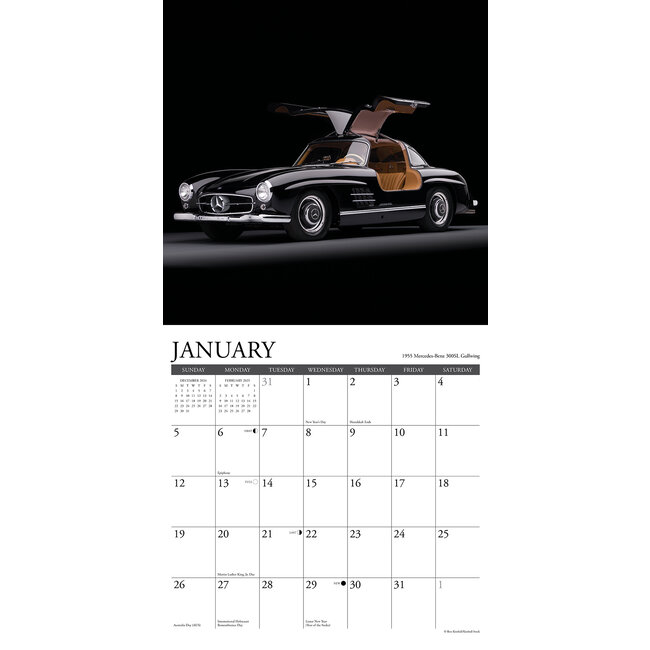 Buying Classic Cars Calendar 2025 simply order online Kalenderwinkel.nl