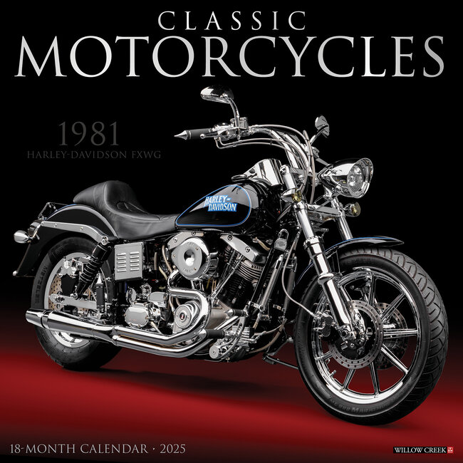Classic Motorcycles Calendar 2025