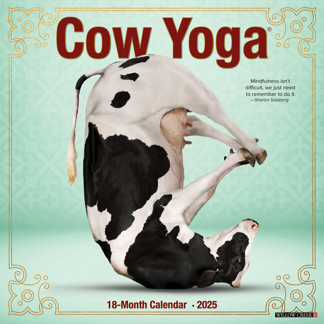 Cows Yoga Calendar 2025