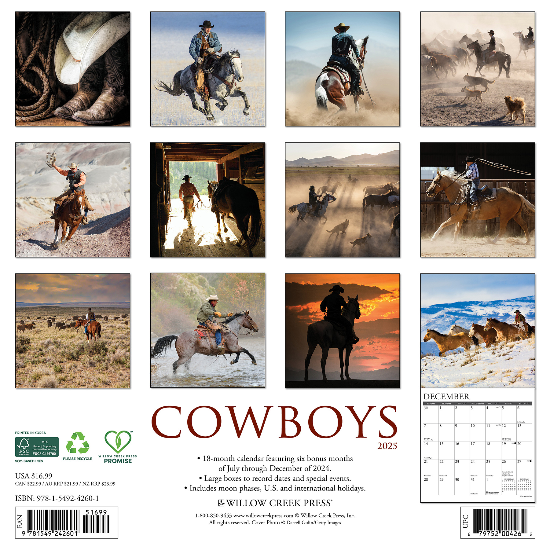 Cowboys Kalender 2025 Kopen? Bestel eenvoudig Online Kalenderwinkel.nl