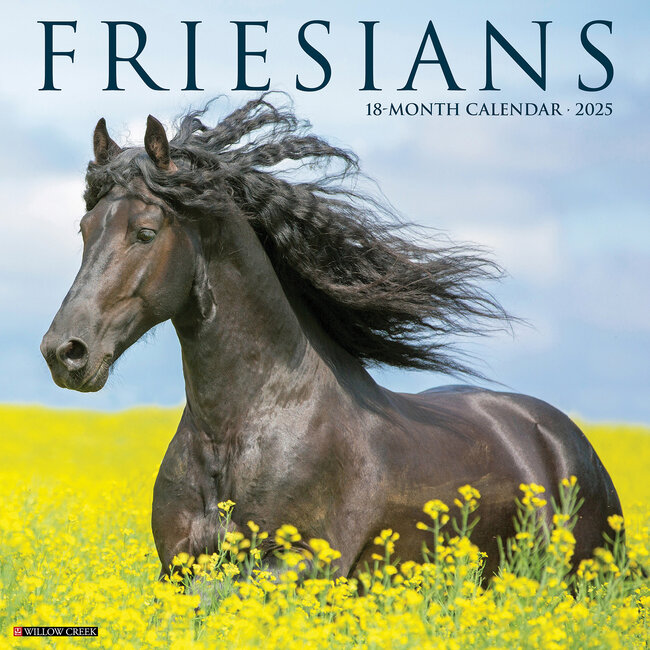 Willow Creek Calendario de los caballos frisones 2025