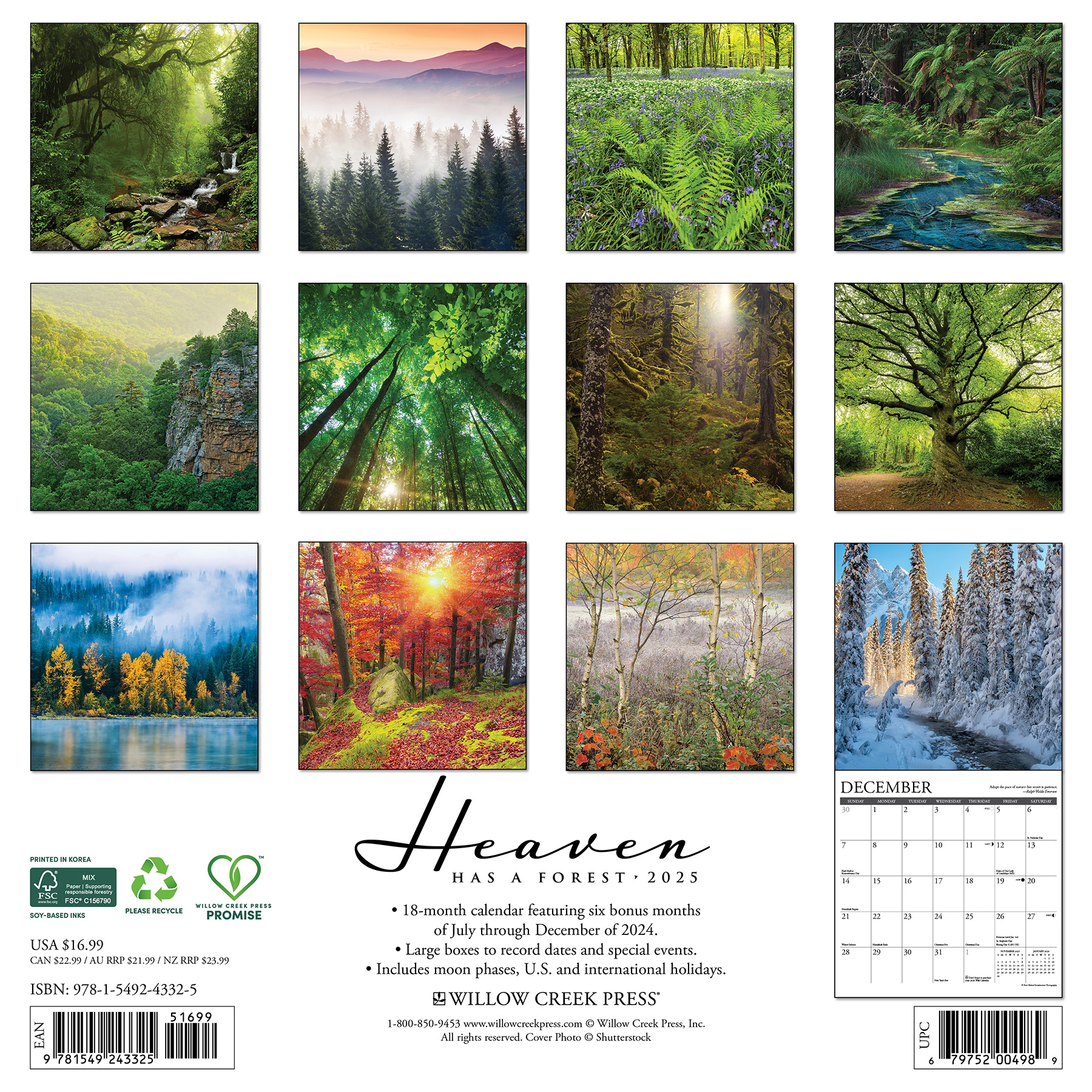 Heaven Has a Forest Kalender 2025 Kopen? Bestel eenvoudig Online