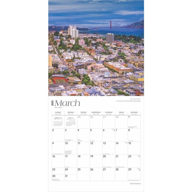Buying San Francisco Calendar 2025? Order online quickly and easily