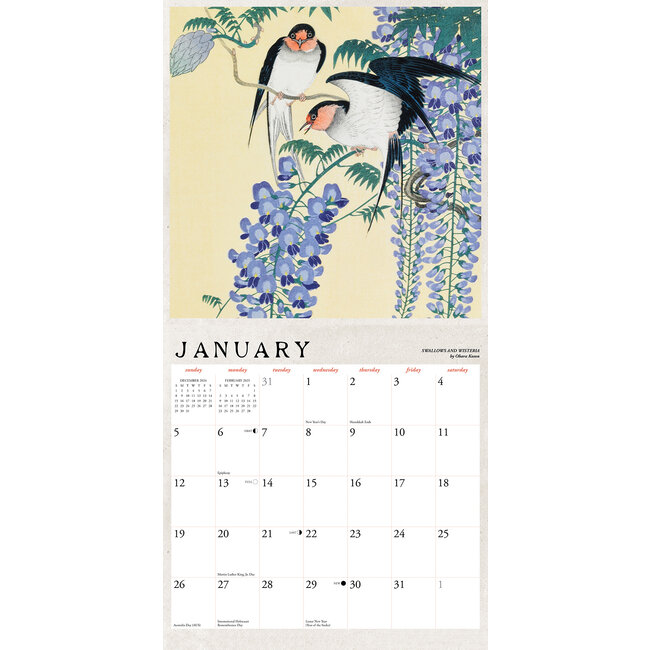 Buying Japanese Woodblocks Calendar 2025? Quick and easy online