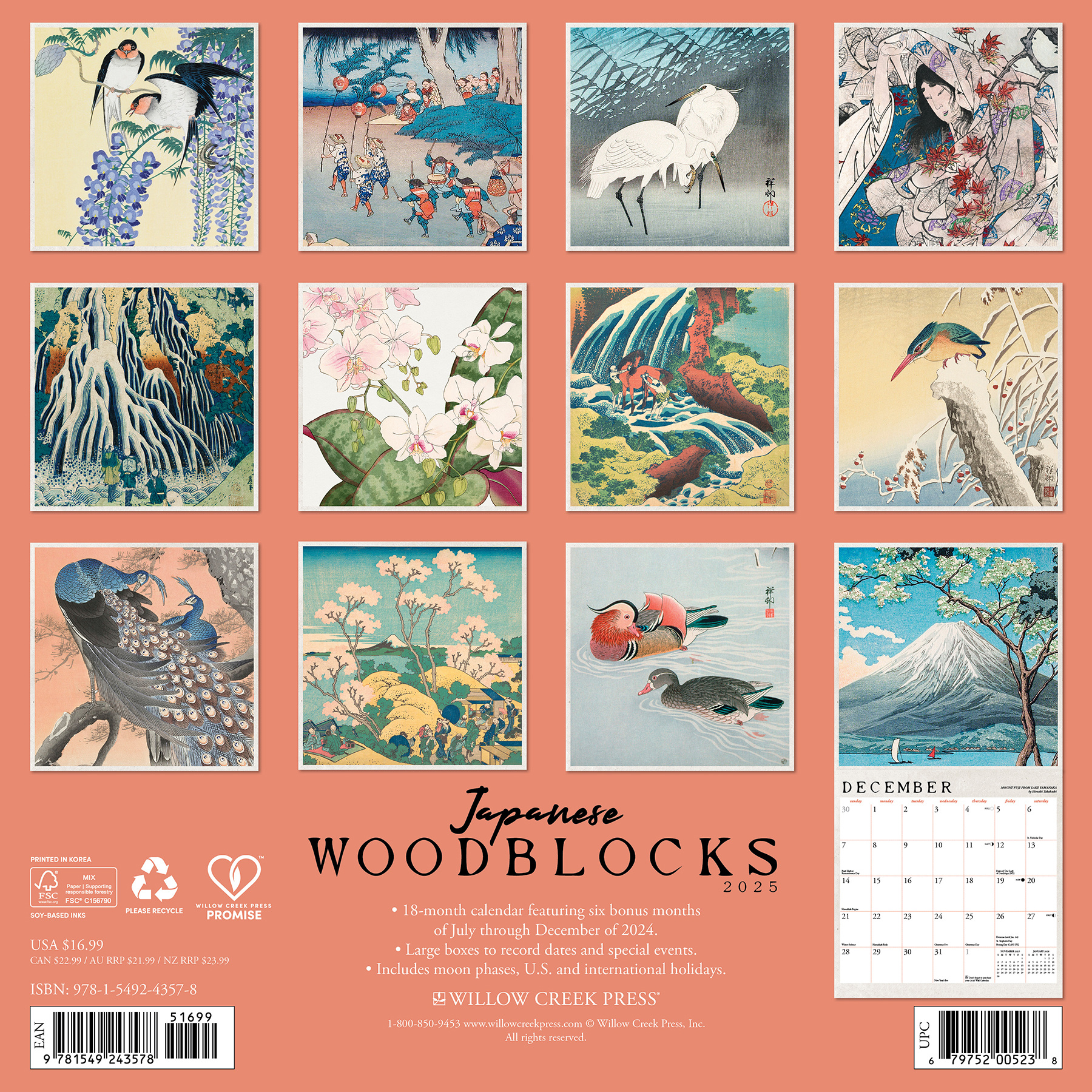 Buying Japanese Woodblocks Calendar 2025? Quick and easy online