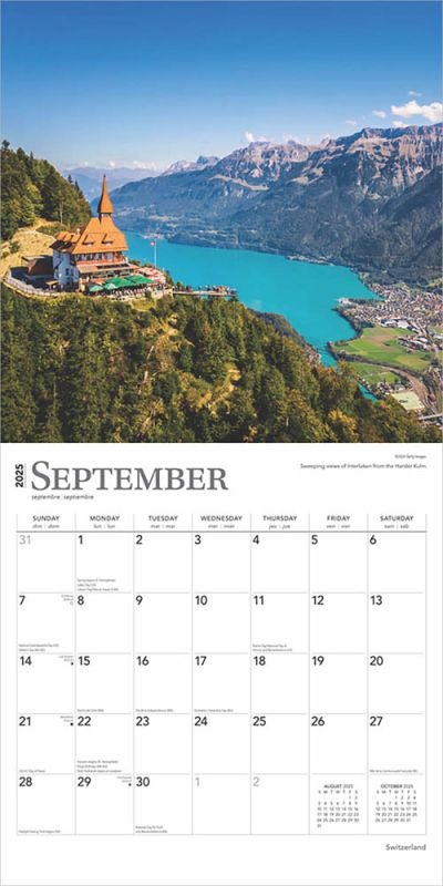 Buy Switzerland / Switzerland Calendar 2025? Quick and easy