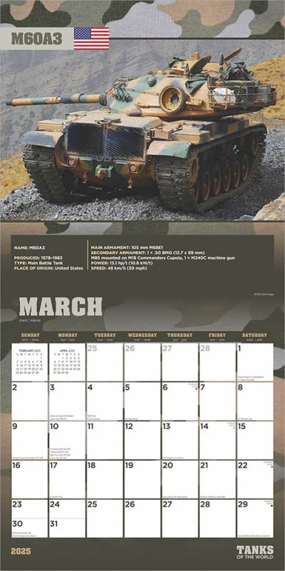 Tanks of the World Kalender 2025 Kopen? Bestel eenvoudig en snel 